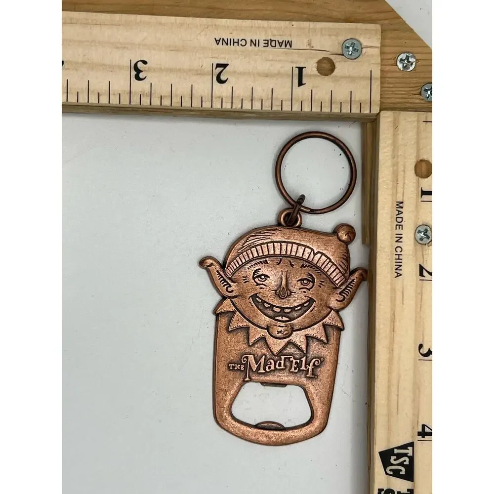 Tröegs Mad Elf Copper Keychain Bottle Opener Collectible Brewery Gift